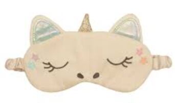 SLP03-Unicorn Sleep Mask (3-10 Years)-WHITE