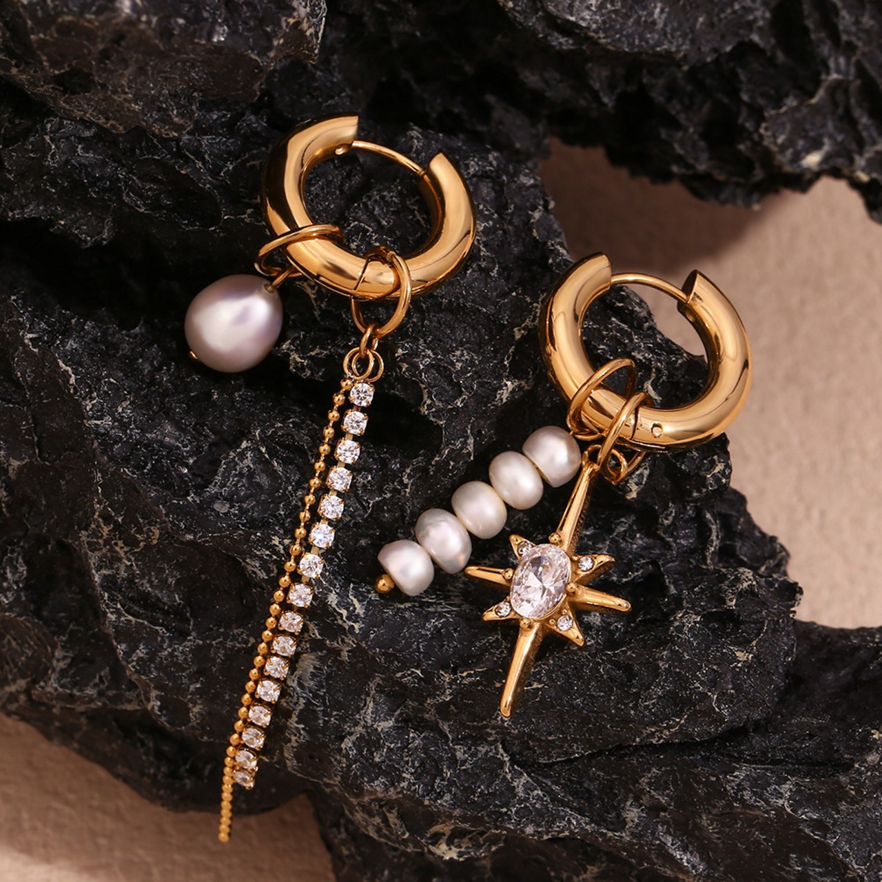 【coming soon…】477P ソレイユアシンメトリーピアス