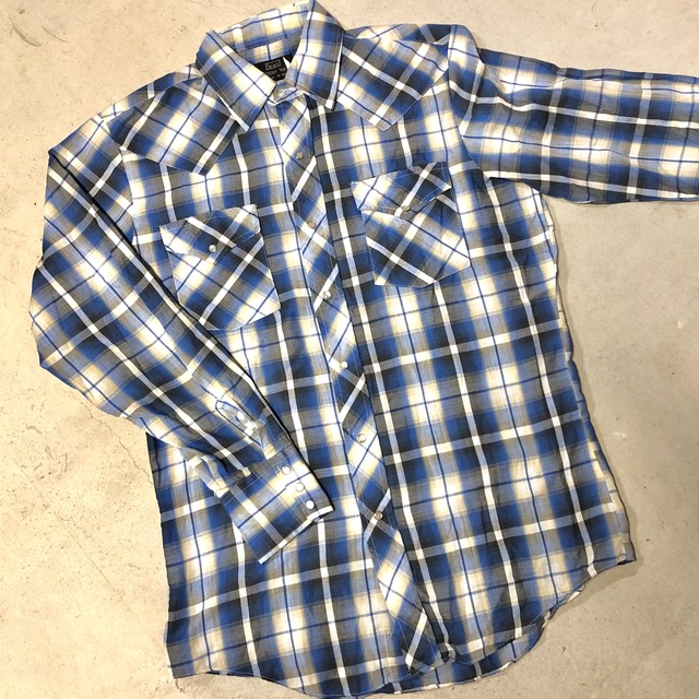 1970s~1980s SEARS CHECK SHIRT WESTERN SHIRT