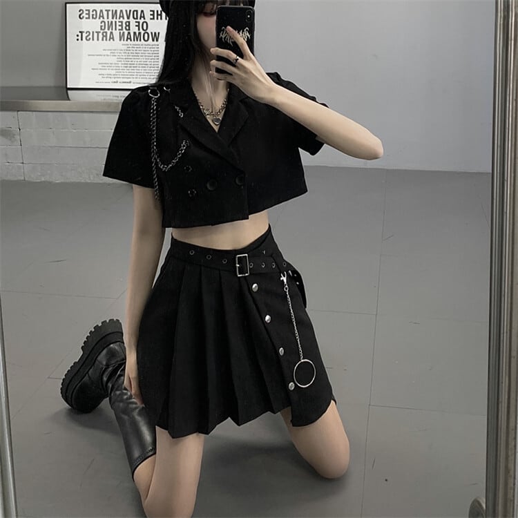 セットアップ 上下セット レディース S-XL ジャケット プリーツ