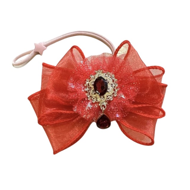 【エアリー祭り】犬猫チョーカー 小サイズ 新色鮮やかレッド リボン 犬用 猫用 数量限定