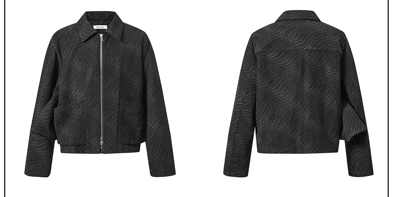 Pointless Triple-Sleeve Wave Jacket "black"