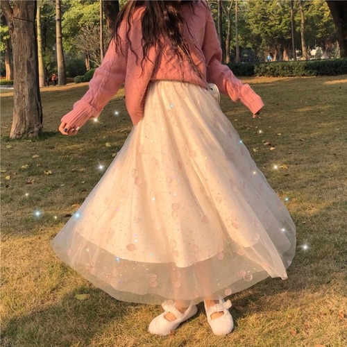 ✞ ストレッチメッシュ刺繍Aラインスカート 大人女子☆ エラスティック 伸縮 スウィート ✞ゴスロリ SM ミリ 甘ロリ クラロリ 和ロリ エレガント 黒ロリ 姫ロリ 華ロリ BB-BB15311342145