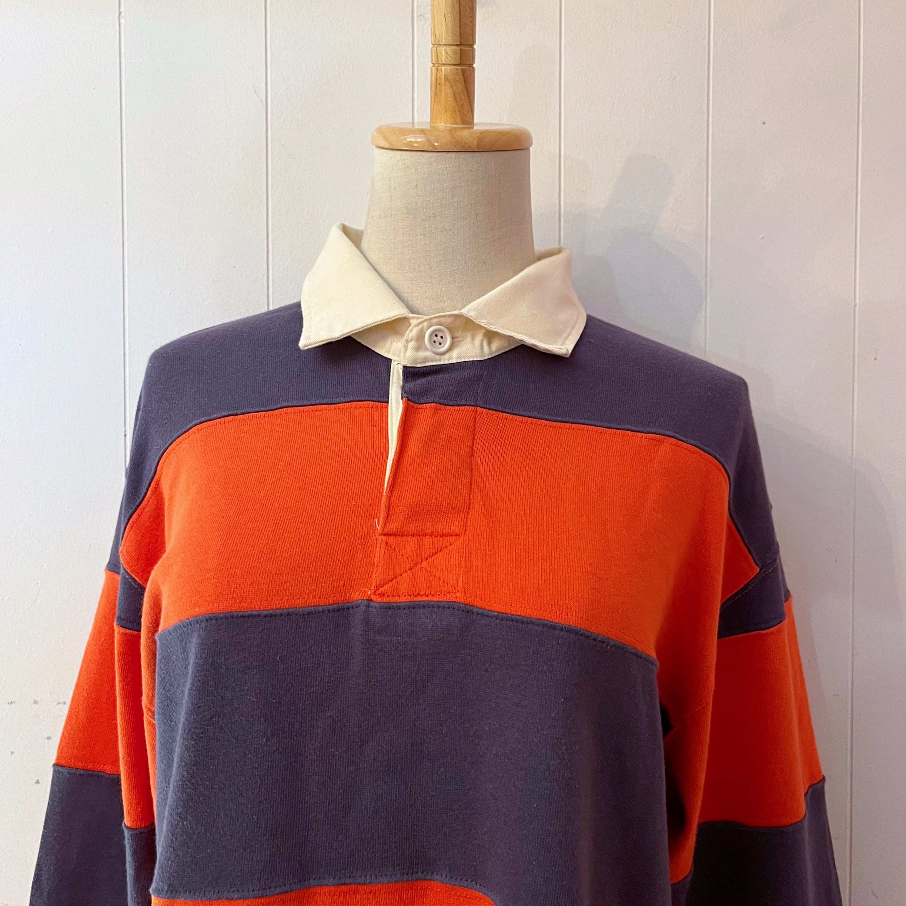 orange stripe rugger shirt
