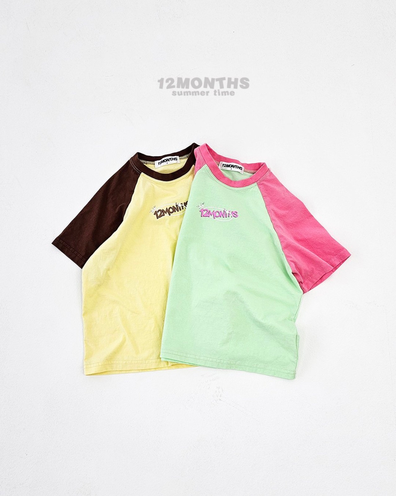 [12MONTHS] Crown raglan tee / [열두달] 왕관나그랑티