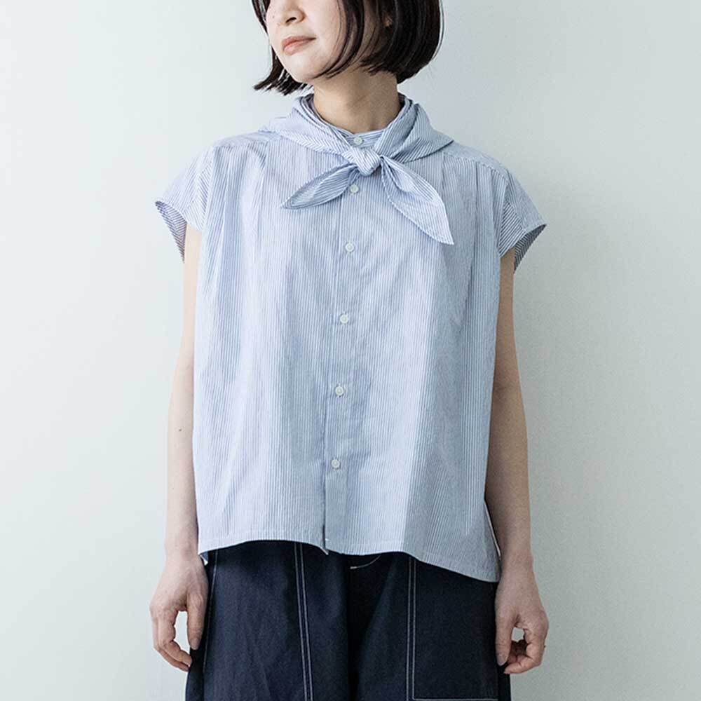 nicholson & nicholson スカーフ付きシャツ | LASQ store