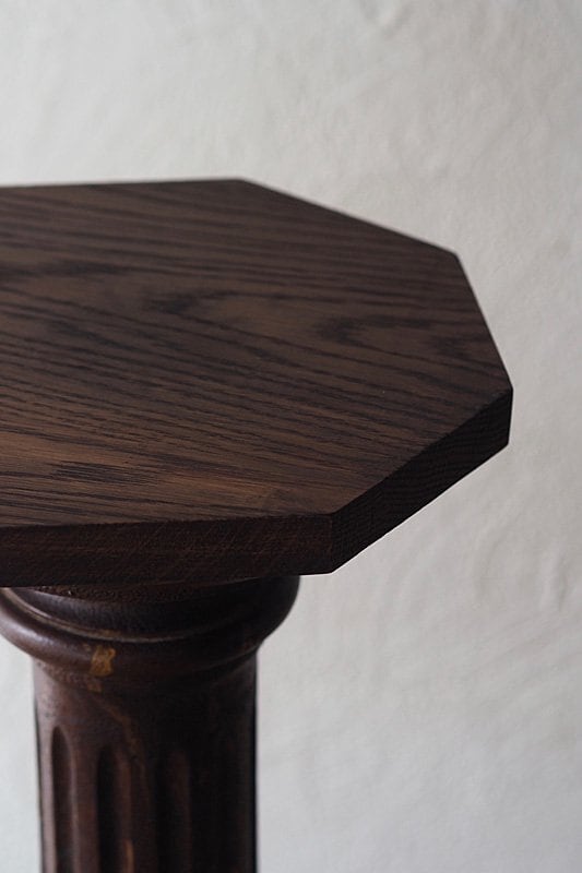 オーク木柱、コラム、花台-antique wood column | アンティーク