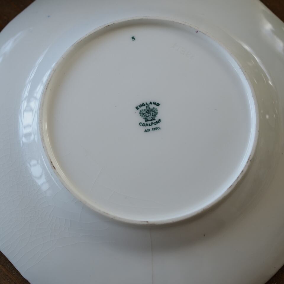 訳ありコールポート バットウィング コバルト プレート1枚 | antique