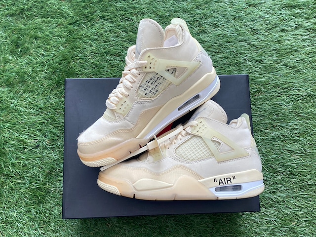 均一SALE‼ NIKE × OFF-WHITE W AIR JORDAN 4 SP SAIL CV9388-100 23cm 80740