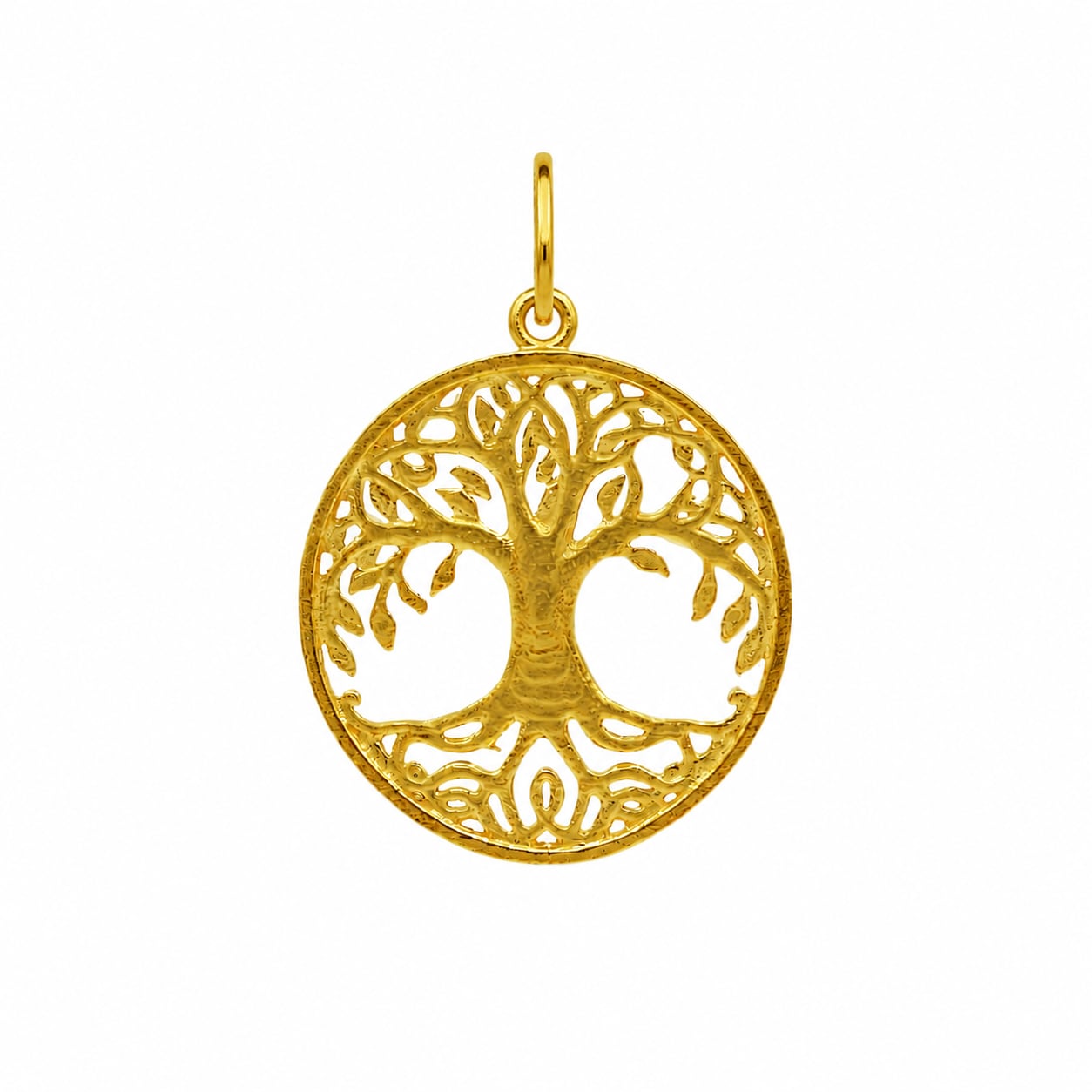 ◆純金『生命の樹(Tree of Life)』約1g ペンダントトップ バチカンK18 ※チェーンは付きません【JUNGOLD】