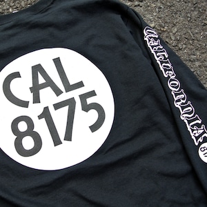 CAL8175 " Basic Logo ロンT "  ブラック