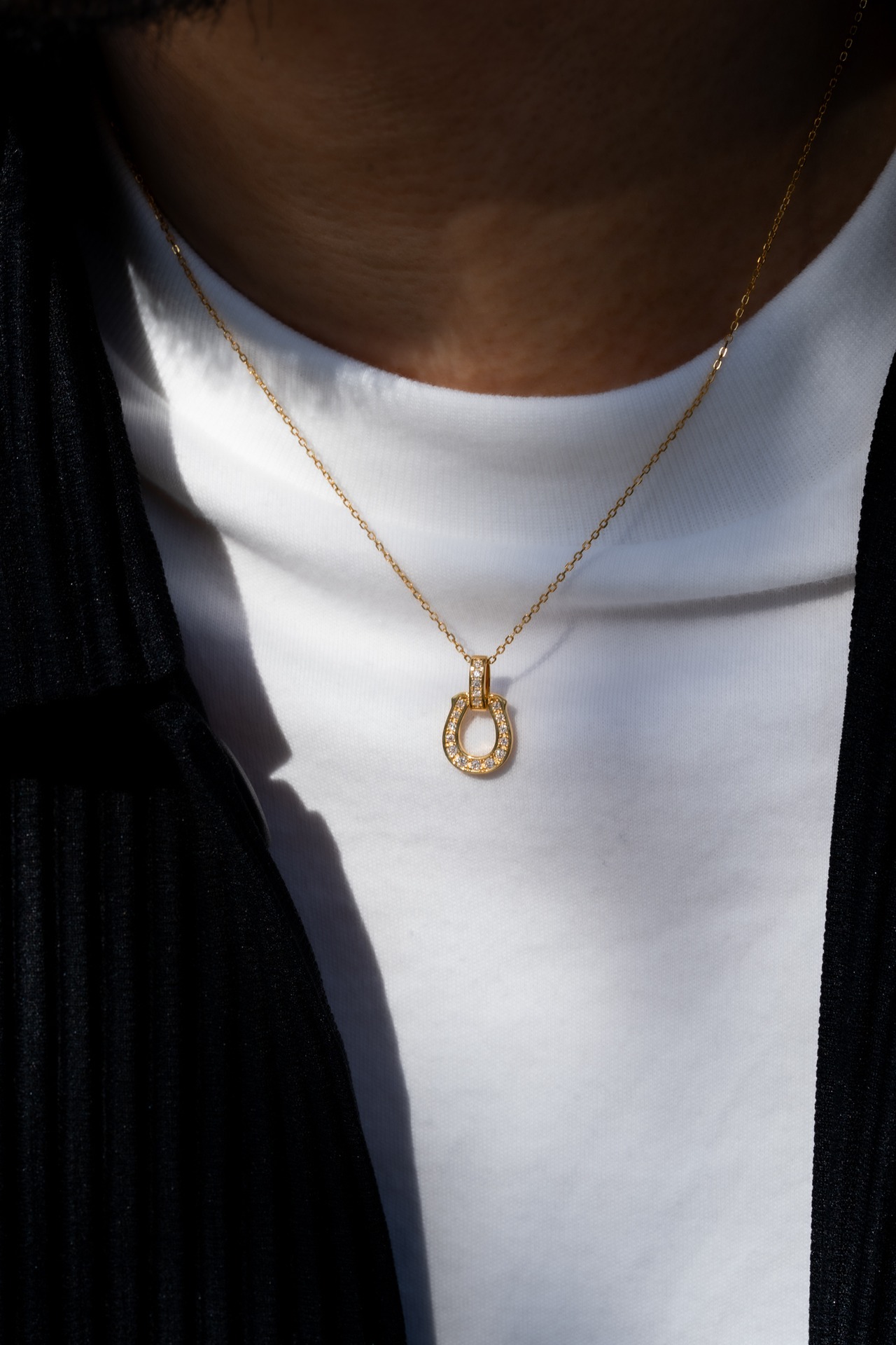 【Horse Dia Necklace】medium / GOLD