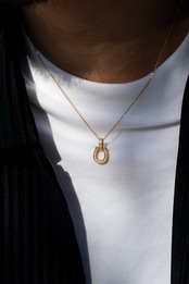 【Horse Dia Necklace】medium / GOLD