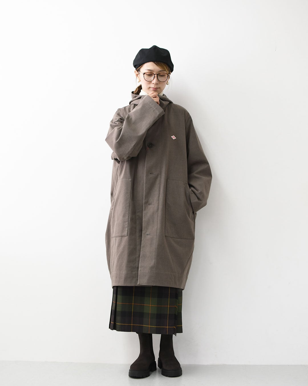 DANTON [ダントン] W WOOLLIKE HOODED COAT [DT-A0526WLX] ウール