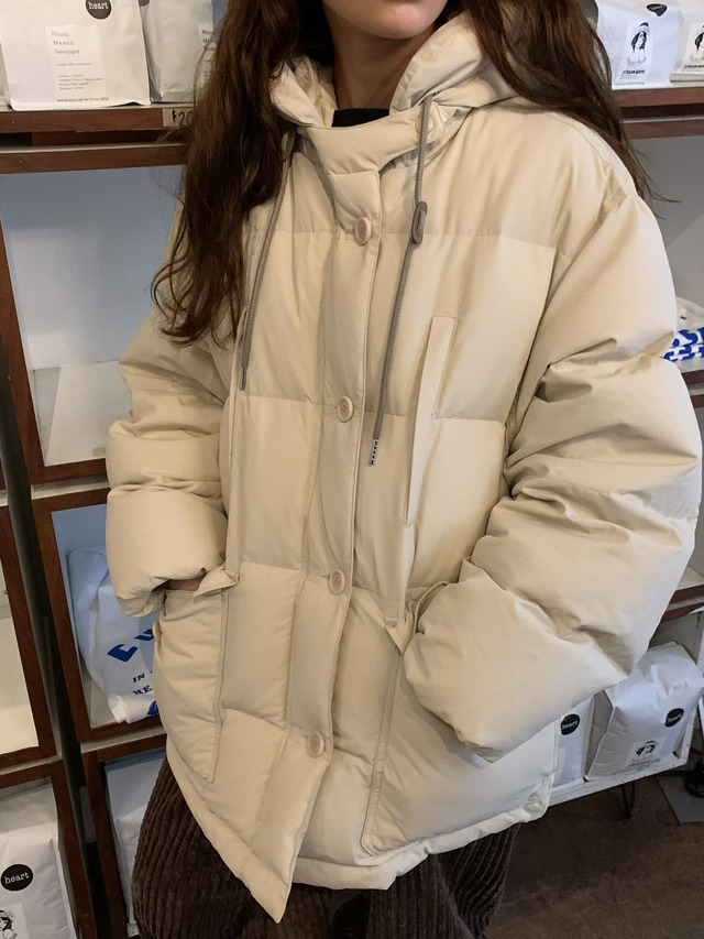 (予約) LIFFEY / Tone hood duck down padding 3color