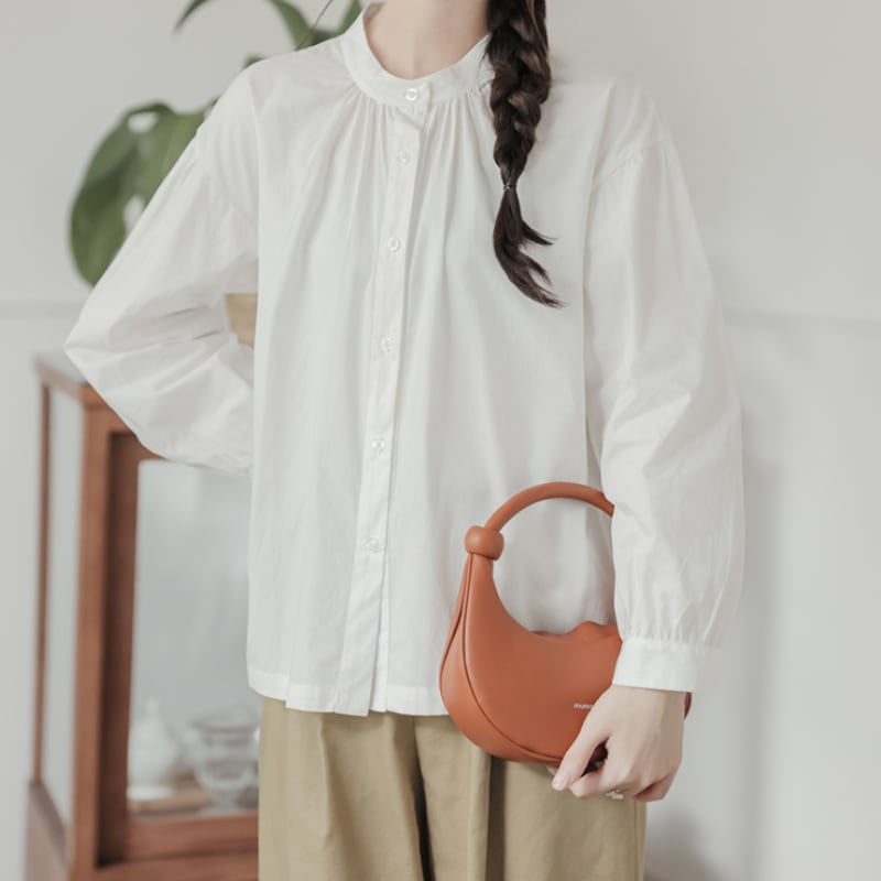 クルーネックシンプルシャツ M1427