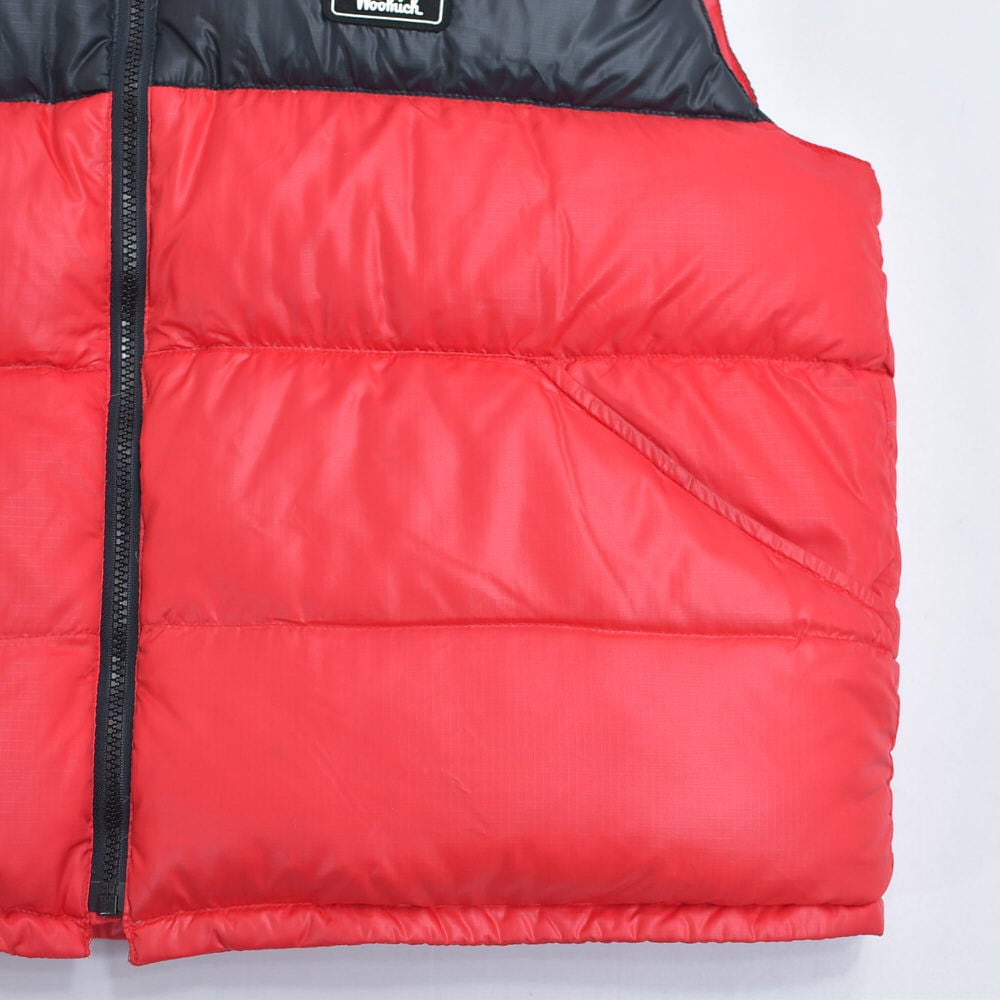00s～ Woolrich ウールリッチ バイカラー デザイン ダウンベスト