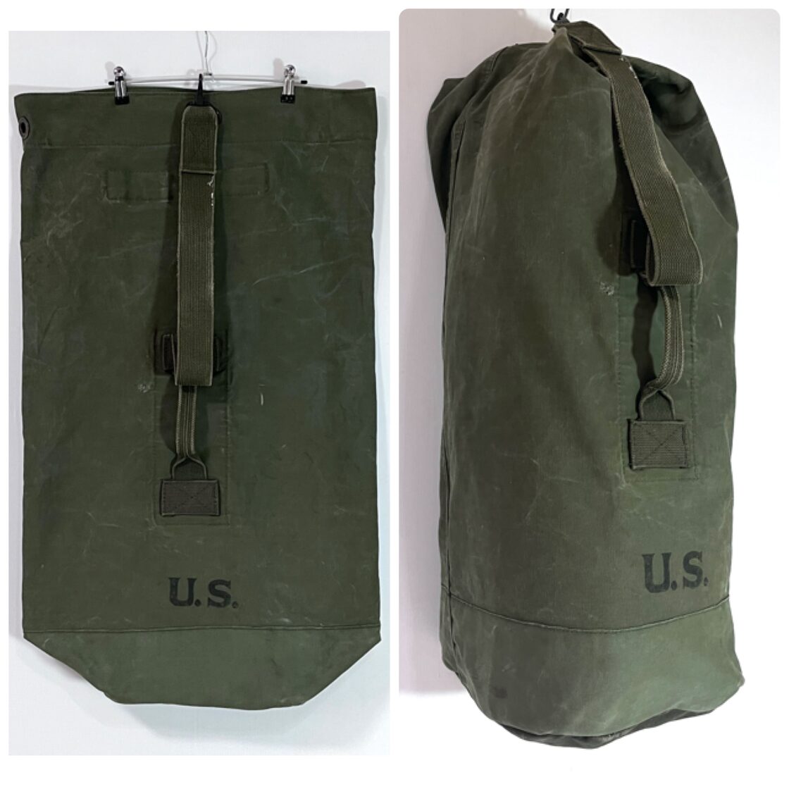 50s U.S.ARMY 米軍 実物 レアフォント USステンシル ステンシル入り 