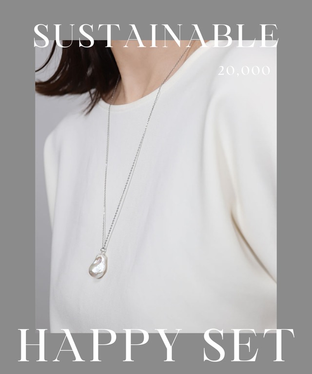 【3/30(土)21時発売】Sustainable HAPPY SET（選べるネックレス2種類セット）