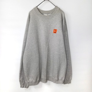 90s　カナダ製　ナイキ　スウェット　プルオーバー　刺繍ロゴ　グレー　XL