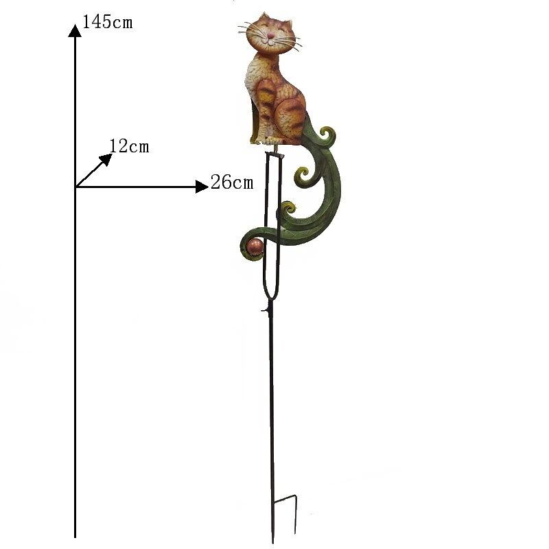 ガーデン オブジェ 猫 鶏 ロッキング 置物 オーナメント ガーデニング