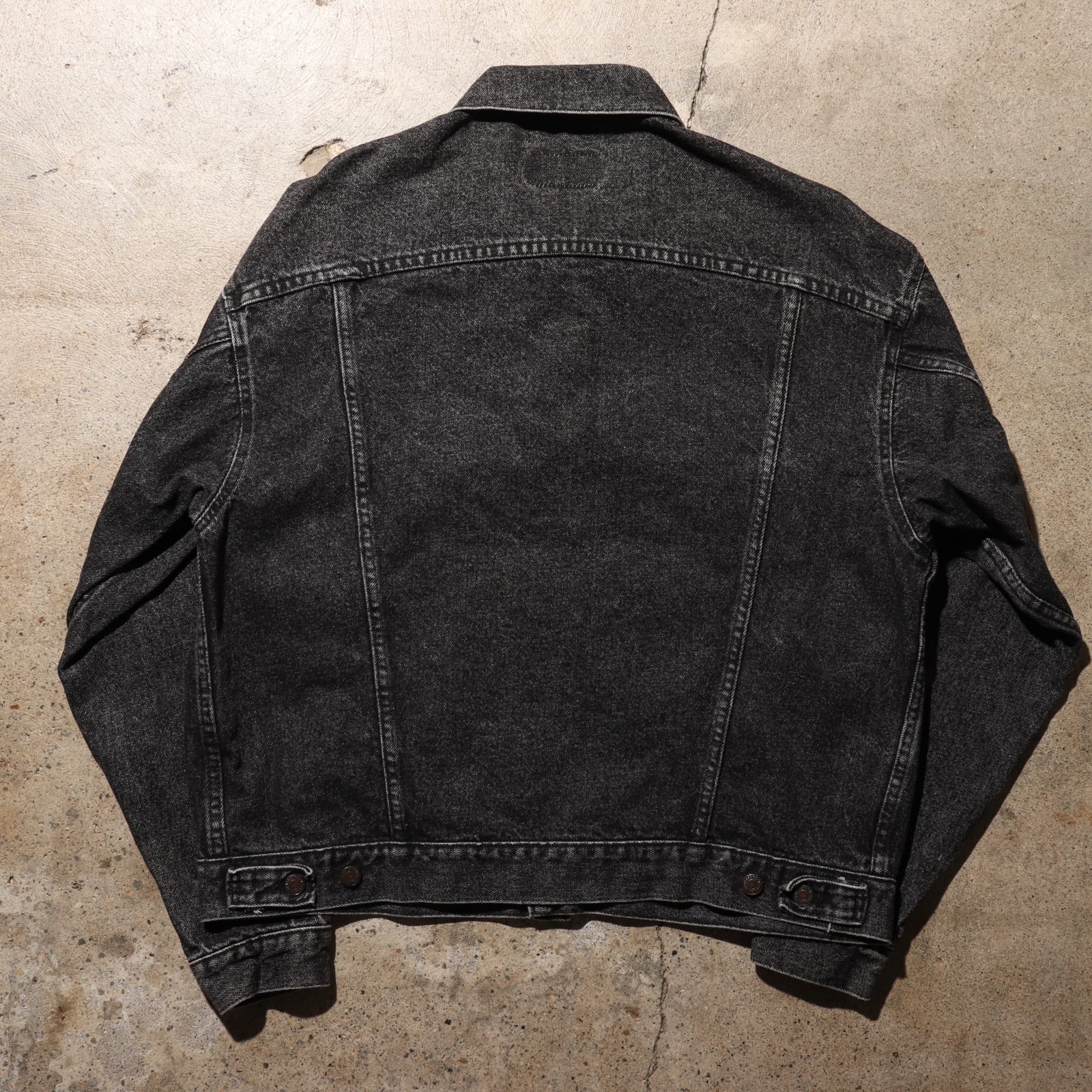 美品 XL 先染め 70507 USA Levi's ブラックデニムジャケット 