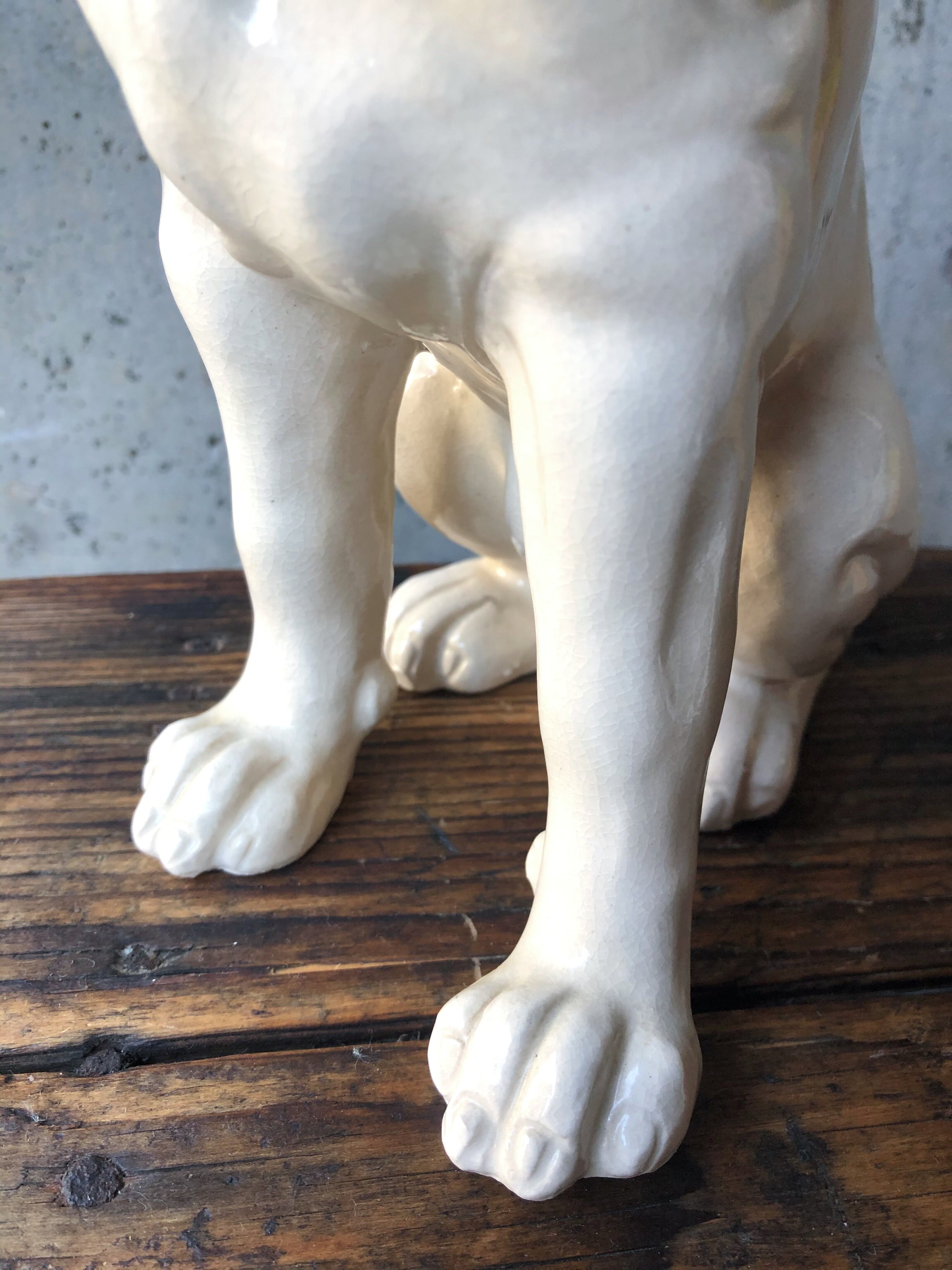 昭和レトロ Victor ビクター犬 ニッパーくん 陶器製 大型 置物 昭和レトロ Victor ビクター犬 ニッパーくん 陶器製 大型 置物