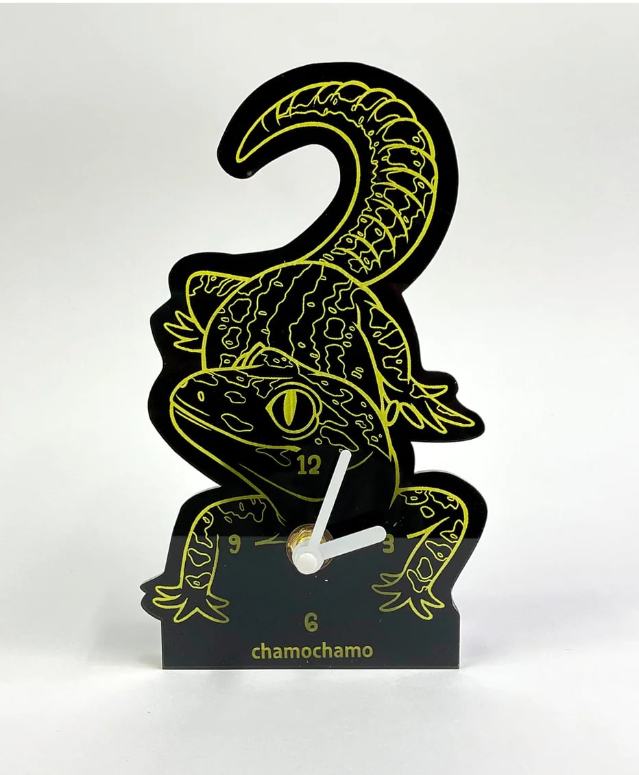 アクリル卓上時計（レオパ） | chamochamo
