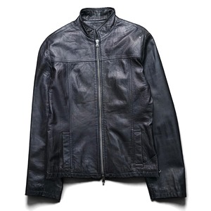 Vintage double zip leather jacket