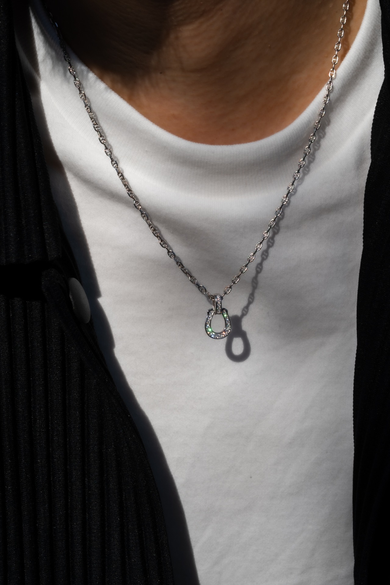 【Horse Dia Necklace】medium / SILVER