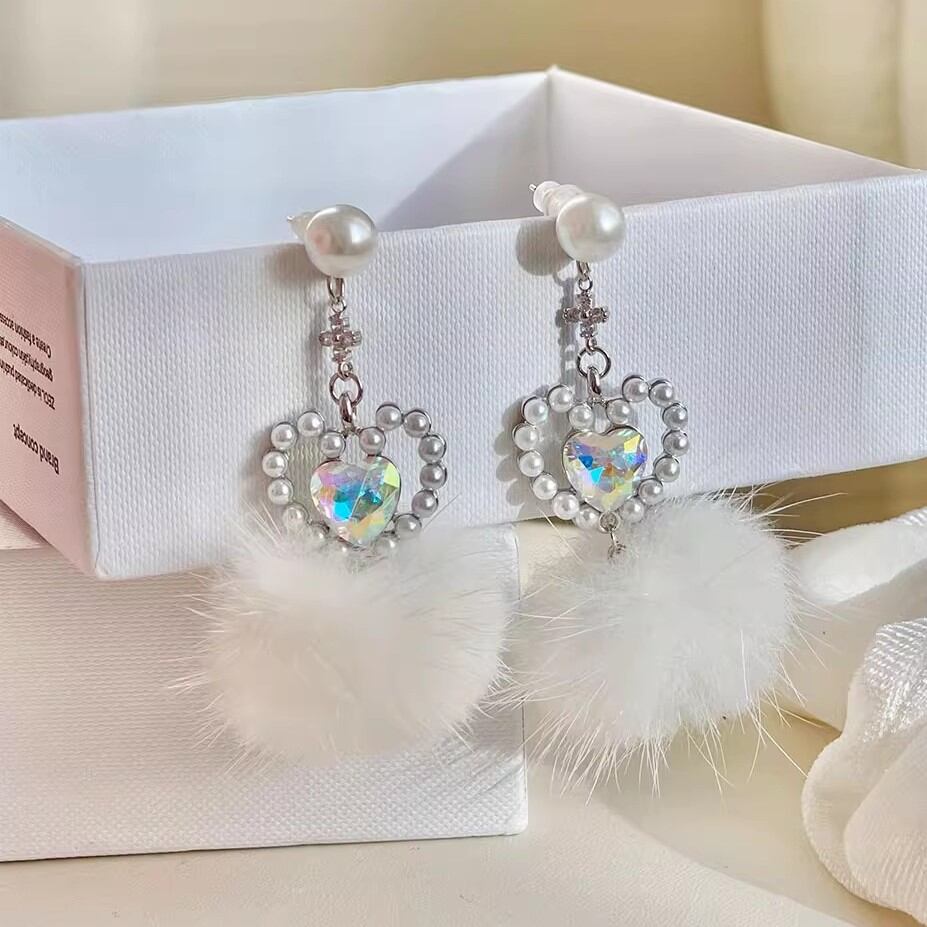 2種／ハートファーピアス・イヤリング ・65835 | sucrier ( シュクリエ