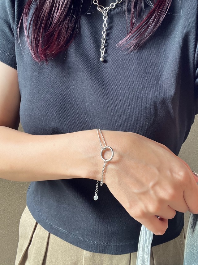 double chain circle bracelet