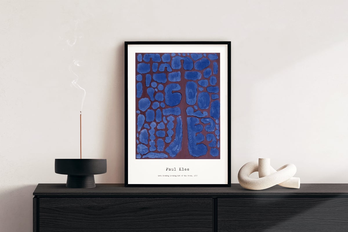 パウル・クレー Late in the evening, looking out of the woods 深夜