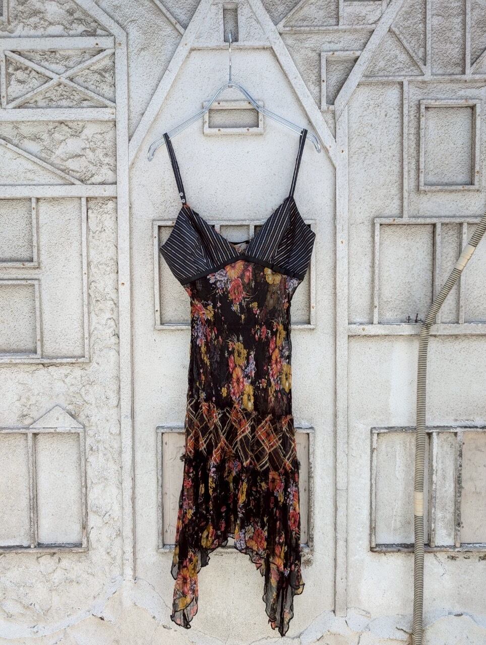 "FLOWER DESIGN" camisole dress