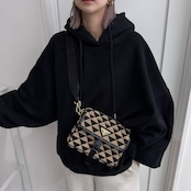 フーディーボリュームシルエットSW/ブラック