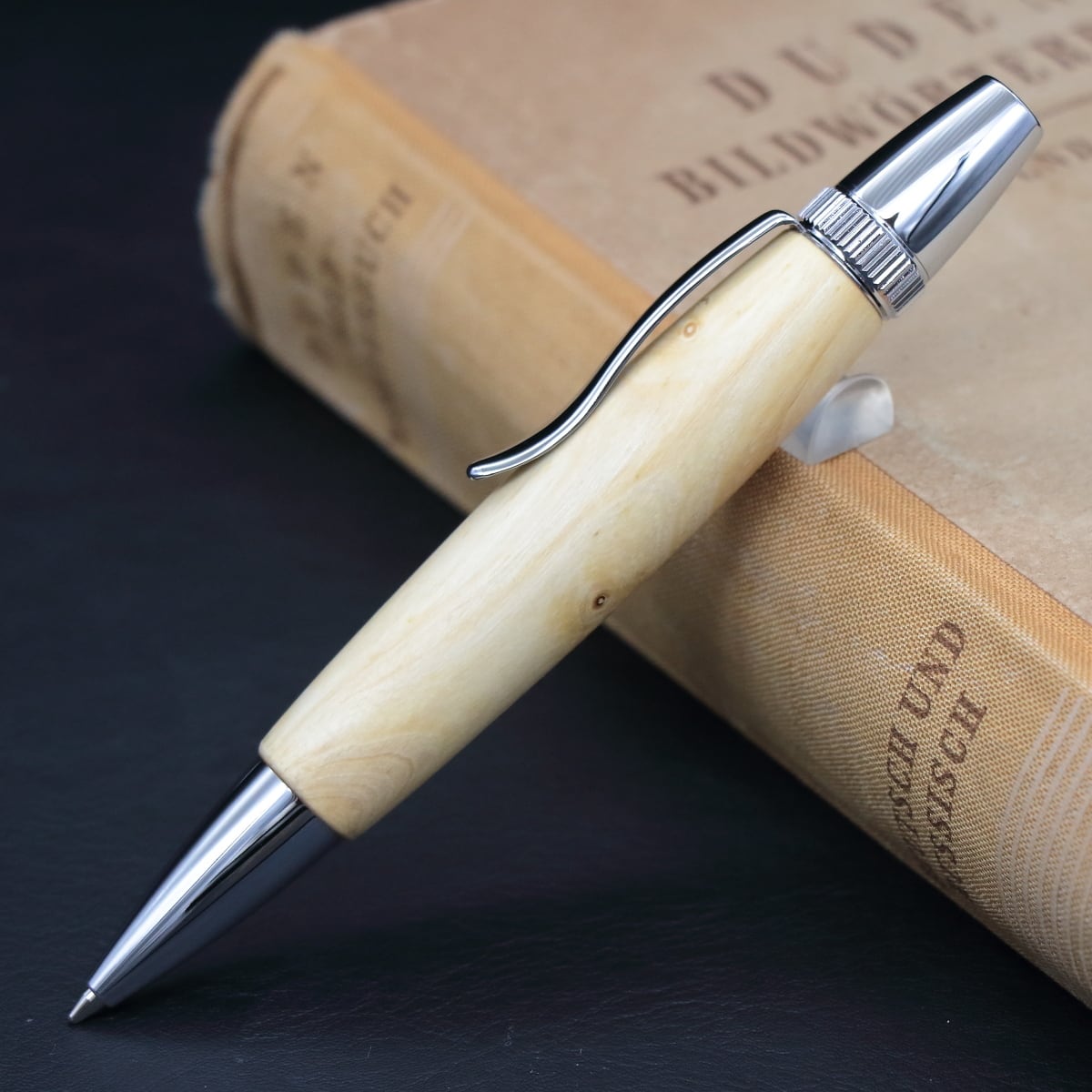 「長崎産 レモンの木 檸檬・Chouette」木軸ペン 銘木ボールペン Viriditas ジェットストリーム芯対応