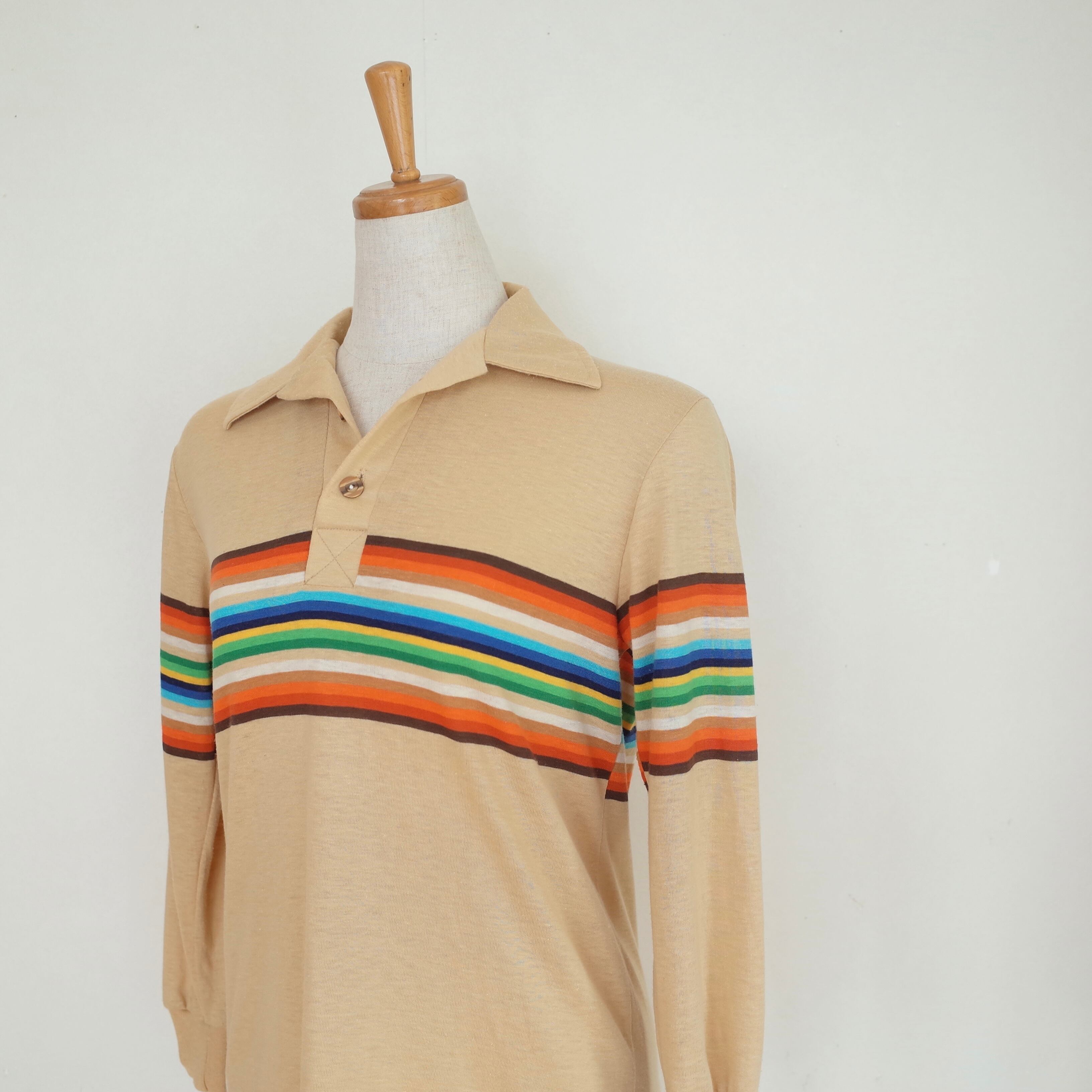 USA made L/S polo shirt