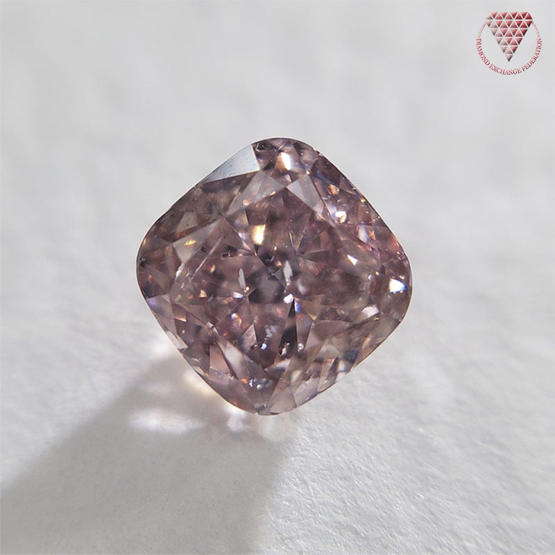 茶色ダイヤモンドルース/ F.PINK BROWN/ 0.452 ct.