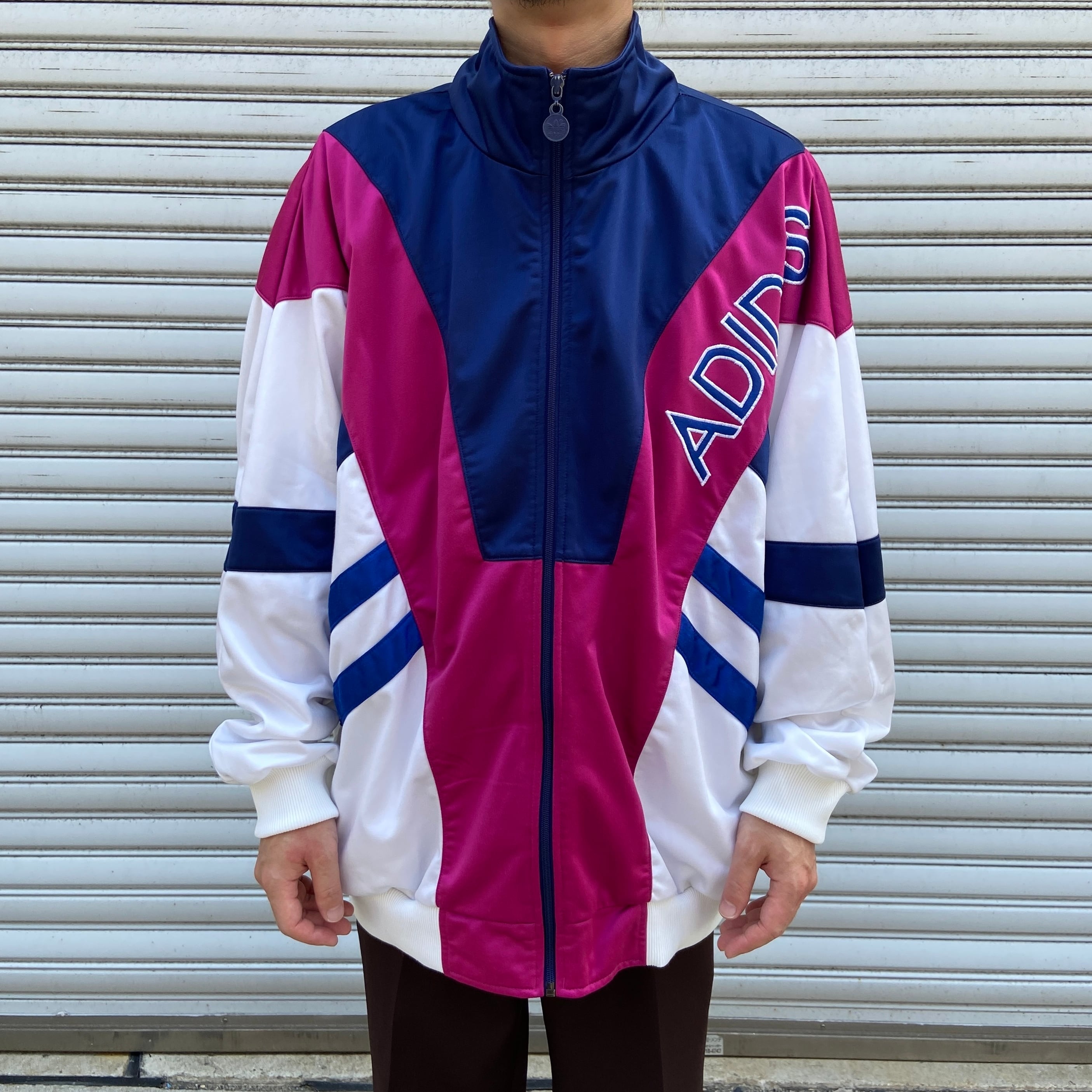 優先配送 adidas 90s アディダス XL80s ロゴ ジャージ トラックジャケット アディダス