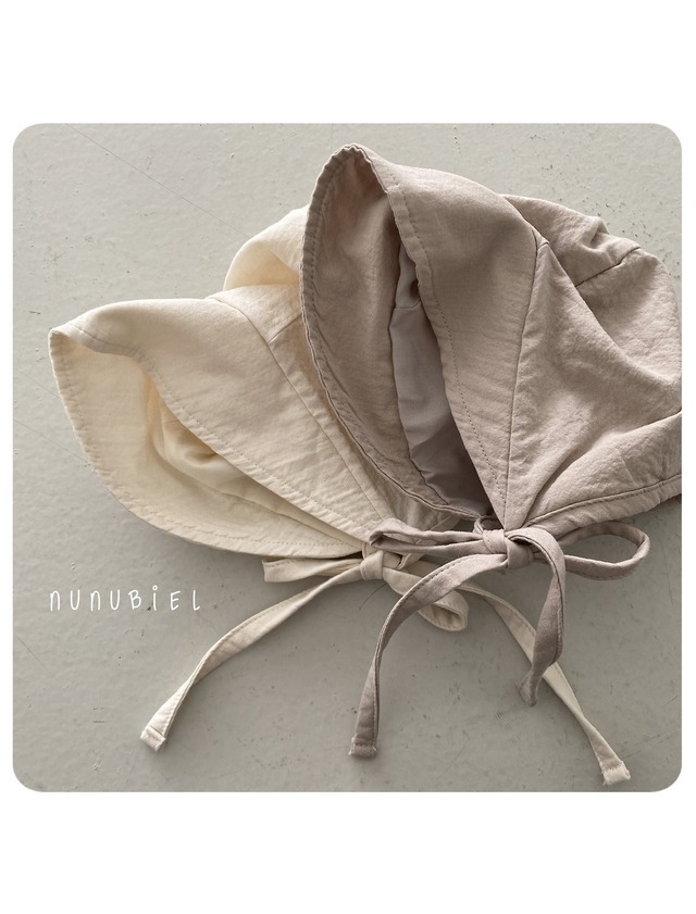 [nunubiel-baby] milga romper & bonnet SET