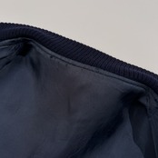 70s 当時物 VAN JAC ヴァンヂャケット SPORTSWEAR SPECIALIST 袖革 レザー スタジャン サイズ L /ネイビー×ベージュ系/ビンテージ