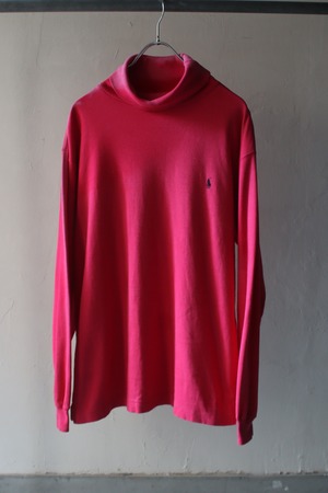 1980’s Ralph Lauren sun faded cotton turtleneck cut sew . size large .