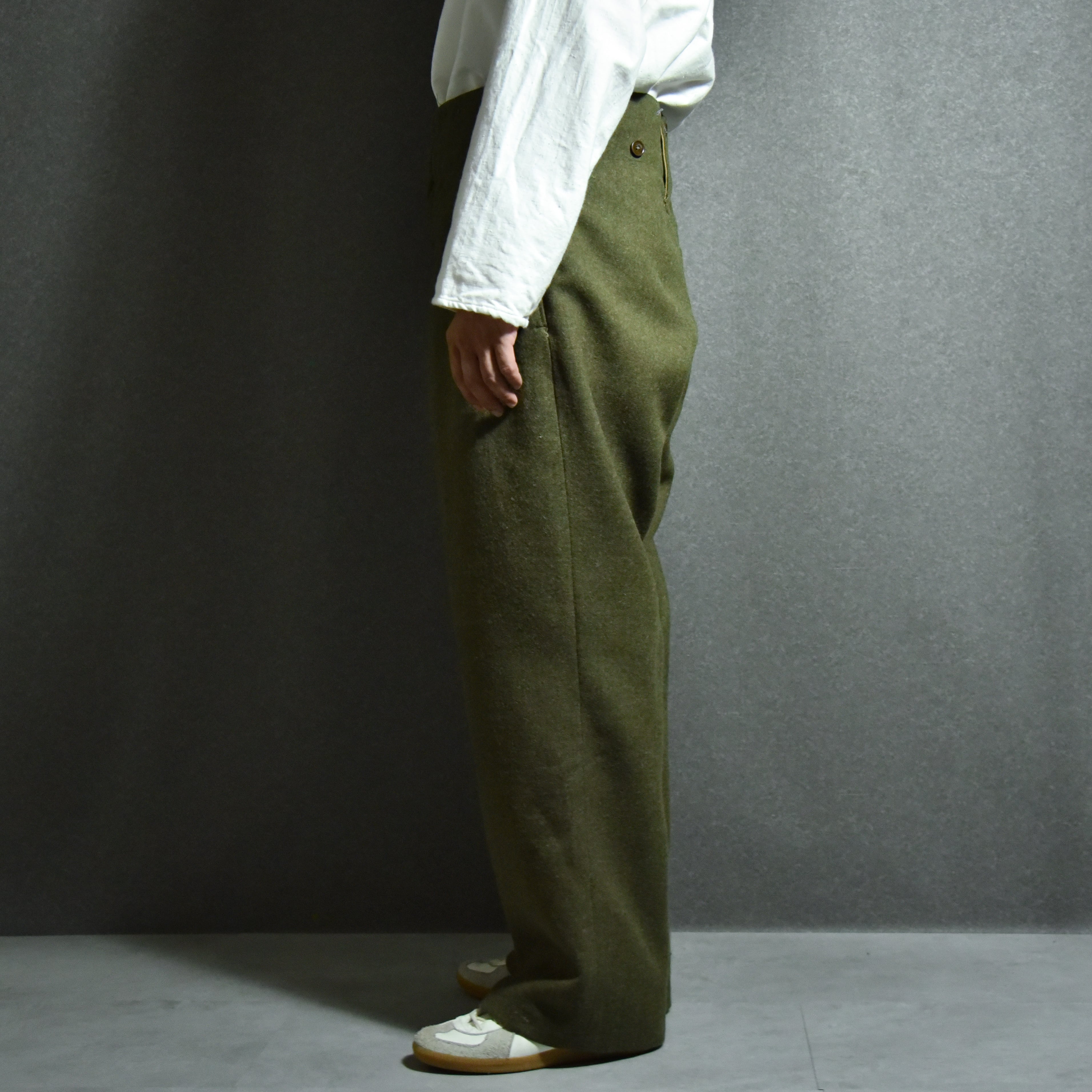 【DEAD STOCK】50s Greek army Wool Field Pants ギリシャ軍 ウール フィールド パンツ