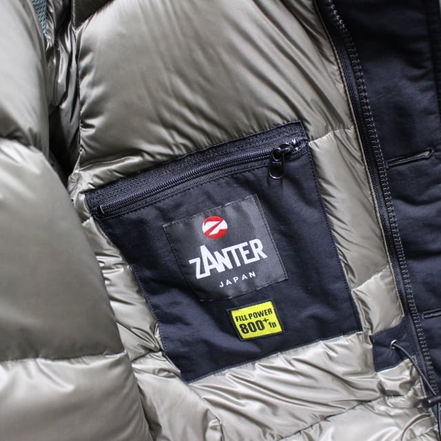 ZANTER DOWN PARKA WP-H ダウンパーカー　ブラック 21-22年秋冬】ZANTER JAPAN ダウンパーカ DOWN PARKA WP-H （BLACK