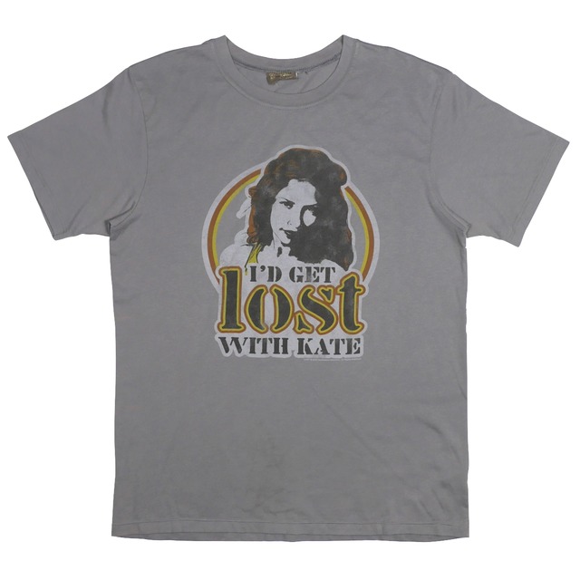 USED【L】00s TV Drama LOST I'D GET LOST WITH KATE Tee / Mighty Fine ©2006 Touchstone Television