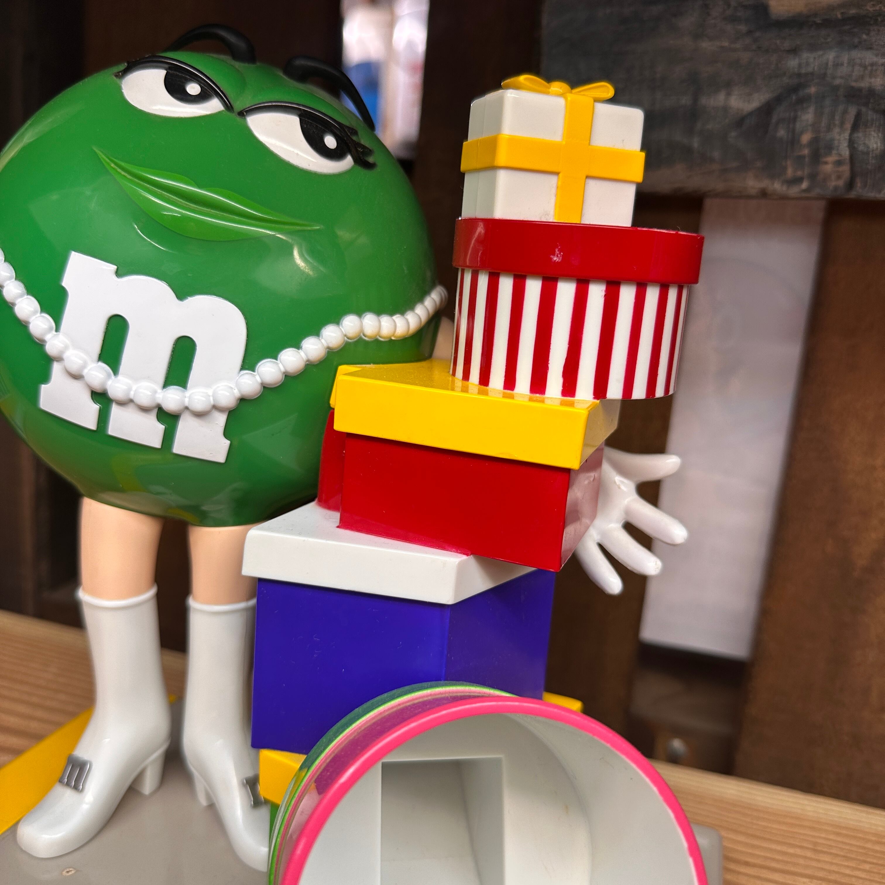 1990s m&m's チョコレートディスペンサー グリーン タクシー＆ギフト