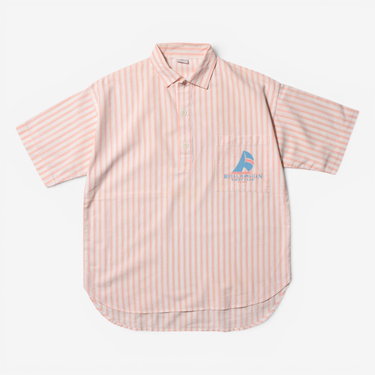80s-90s Crazy Shirts ストライプ プルオーバー 半袖シャツ USA製