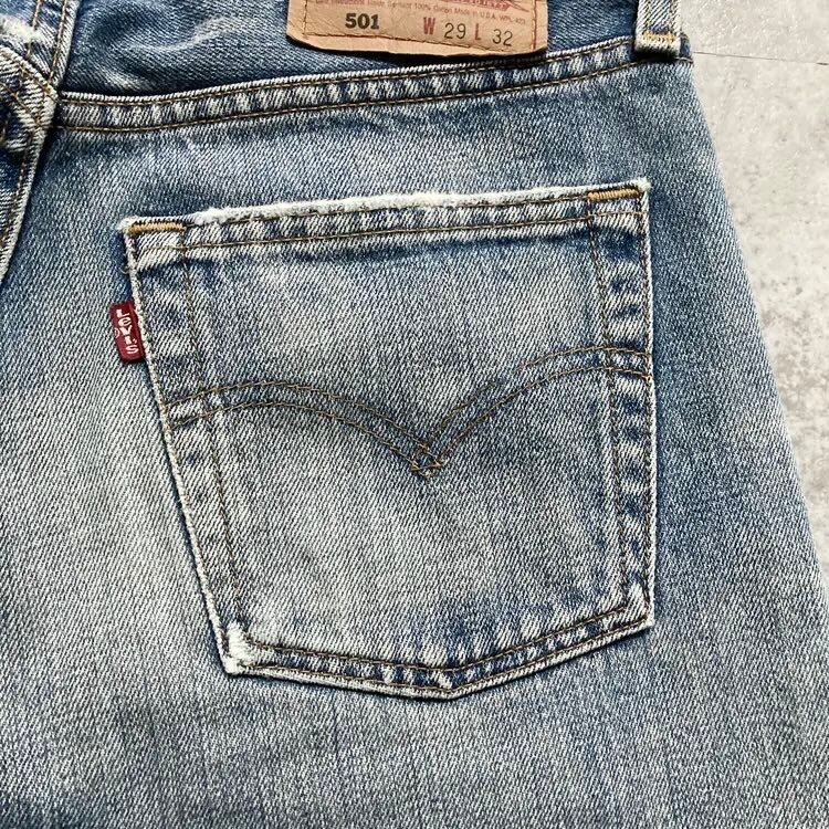 W29 L32】00's US.Levis 501 リーバイス サンベニート工場(553) ボタン