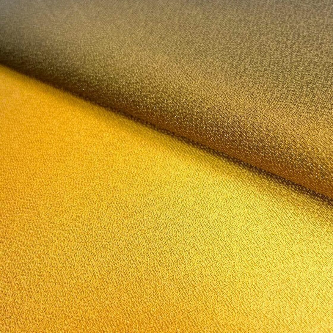 袋帯 美しい太陽のようなグラデーション 銀通し 涅色 ガード加工 O  