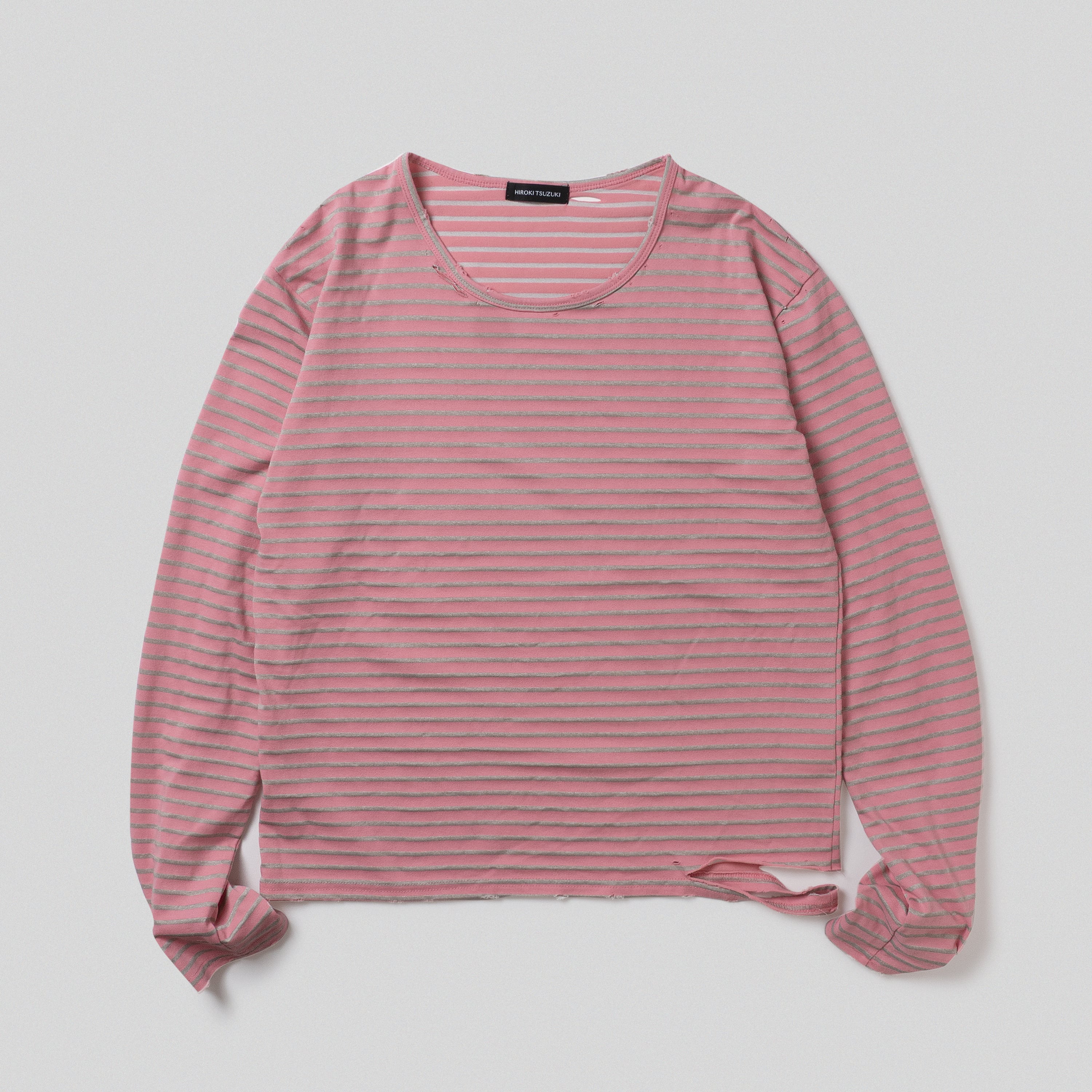 HIROKI TUZUKI V NECK SLANTING SWEATER | HOME